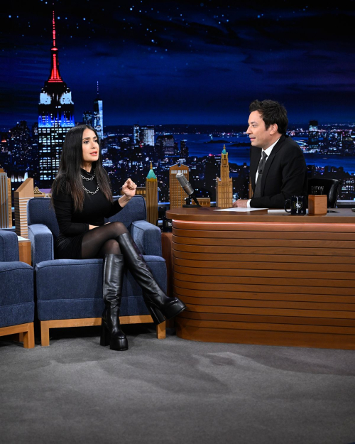 Salma Hayek on Tonight Show Starring Jimmy Fallon, Oct 2024 2