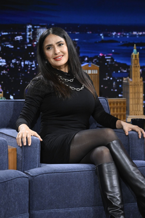 Salma Hayek on Tonight Show Starring Jimmy Fallon, Oct 2024 3