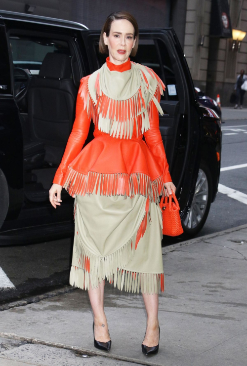 Sarah Paulson Arrives at Good Morning America in New York, October 2024 2