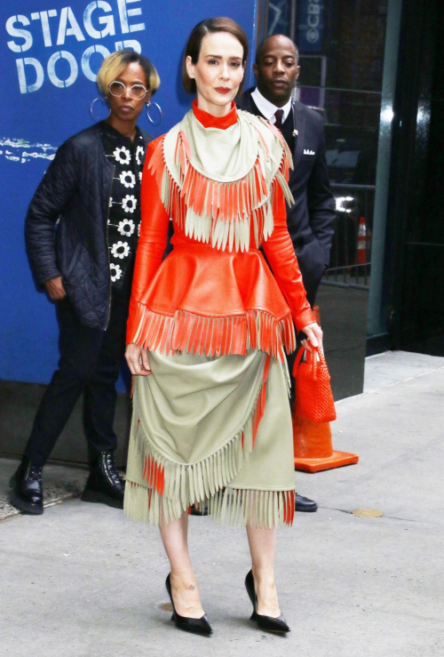 Sarah Paulson Arrives at Good Morning America in New York, October 2024 3