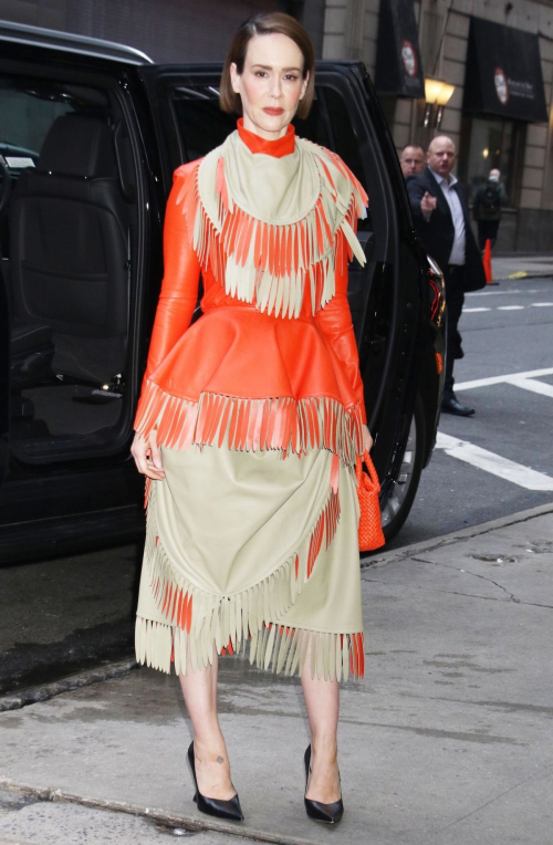 Sarah Paulson Arrives at Good Morning America in New York, October 2024 4