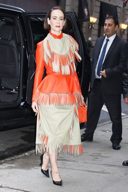 Sarah Paulson Arrives at Good Morning America in New York, October 2024 5