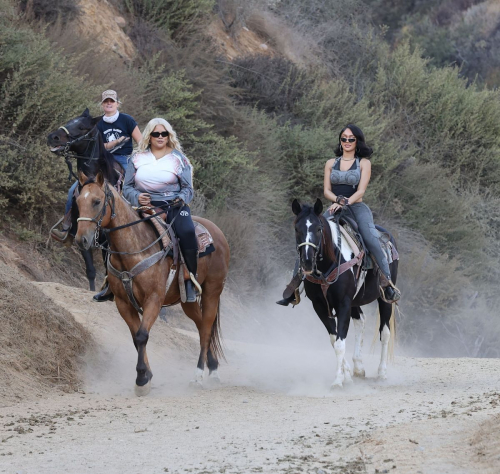 Saweetie and Shygirl Horseback Riding in Hollywood Hills, October 2024 1