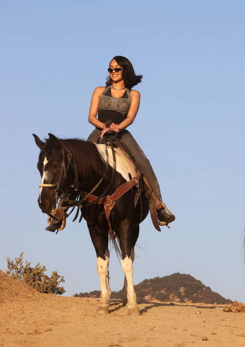 Saweetie and Shygirl Horseback Riding in Hollywood Hills, October 2024 8