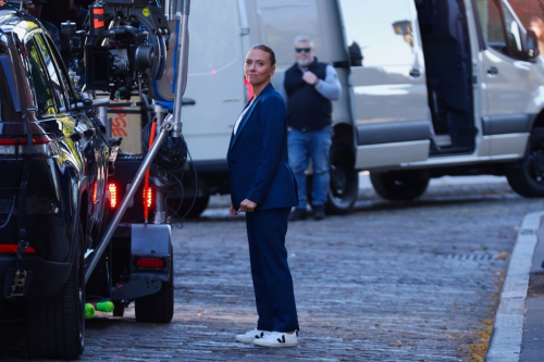 Scarlett Johansson on Set of Jurassic World Rebirth in New York, October 2024 7