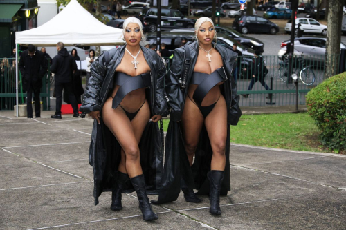 Shannon and Shannade Clermont at Luis de Javier Womenswear Show, September 2024 3