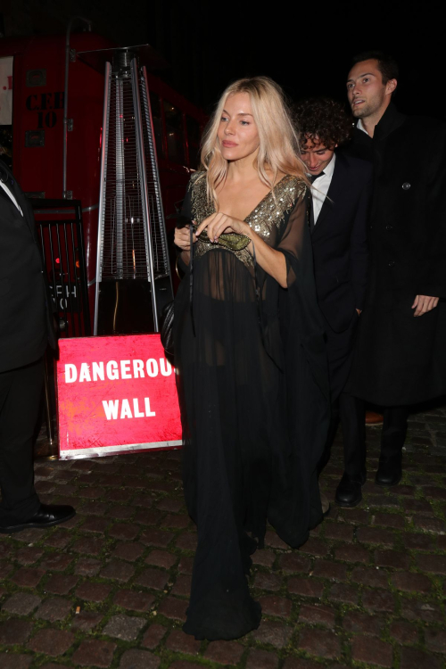 Sienna Miller Leaves Chiltern Firehouse 10 Year Anniversary Party in London, October 2024 1