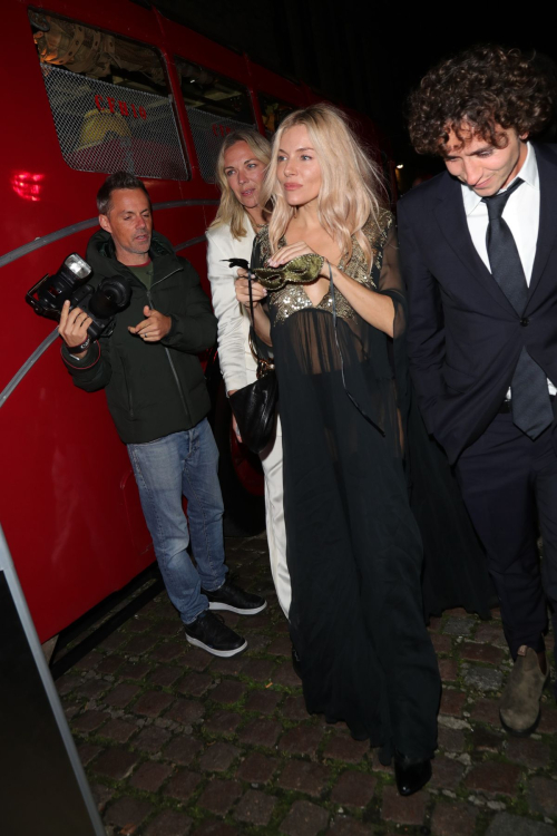 Sienna Miller Leaves Chiltern Firehouse 10 Year Anniversary Party in London, October 2024 3