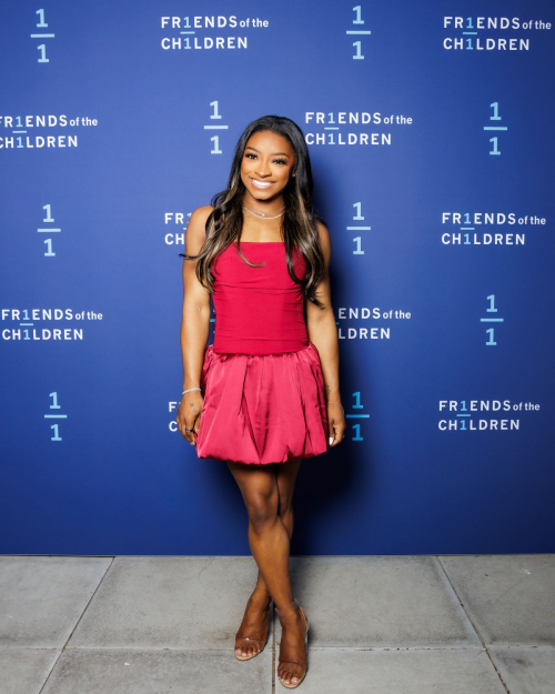 Simone Biles at Friends of Children Gala in Santa Monica, October 2024