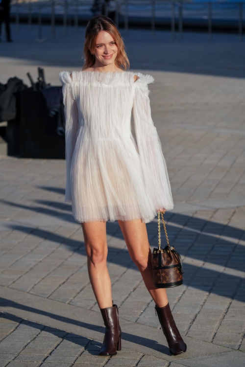 Stacy Martin at Louis Vuitton Show at Paris Fashion Week, October 2024