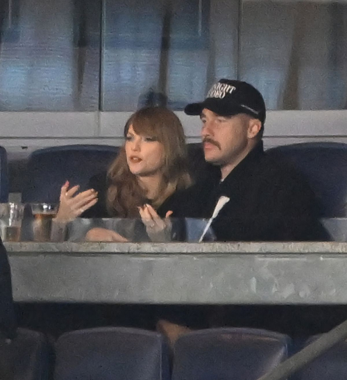 Taylor Swift and Travis Kelce at Game 1 of 2024 ALCS October 2024 2