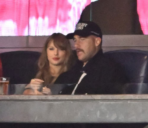 Taylor Swift and Travis Kelce at Game 1 of 2024 ALCS October 2024 5