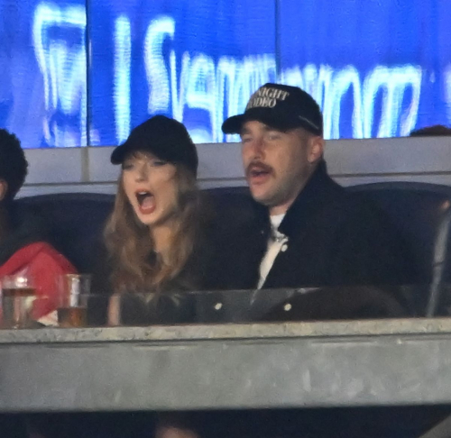 Taylor Swift and Travis Kelce at Game 1 of 2024 ALCS October 2024 6