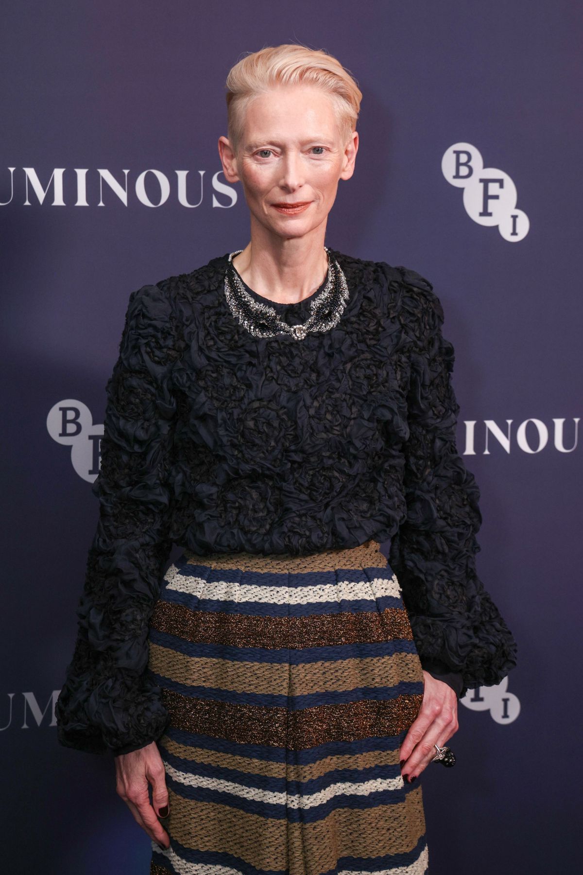 Tilda Swinton at BFI London Film Festival Luminous Gala, October 2024