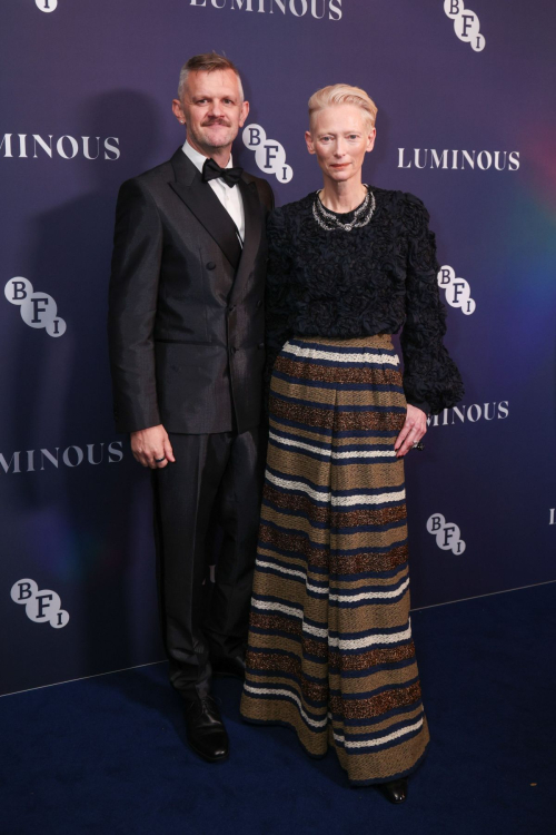 Tilda Swinton at BFI London Film Festival Luminous Gala, October 2024 2