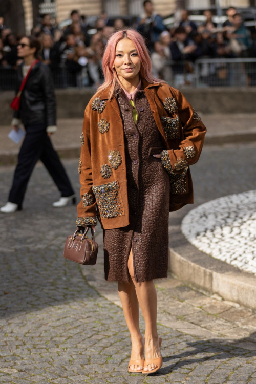 Tina Leung at Miu Miu Fashion Show at Paris Fashion Week, October 2024