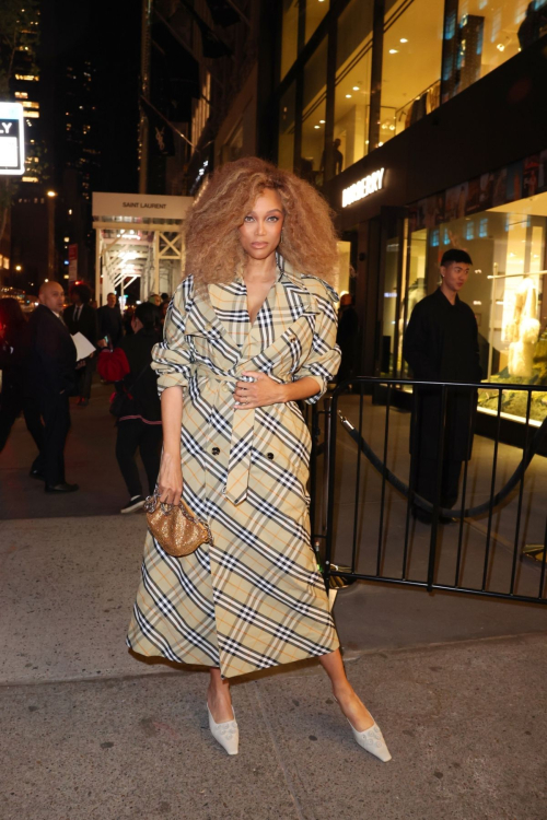 Tyra Banks at Burberry Flagship Store Opening October 2024 5