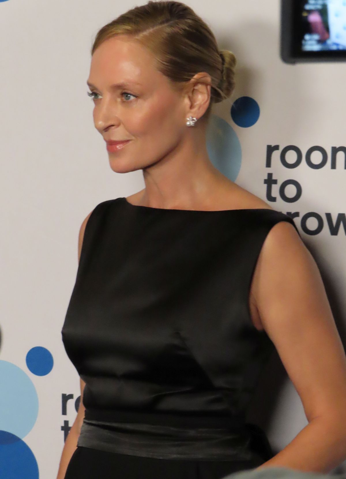 Uma Thurman at Room to Grow Gala New York, October 2024