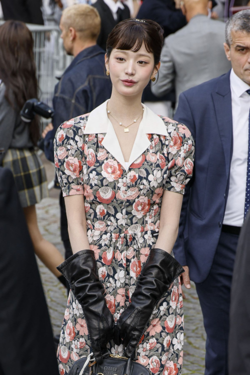 Wonyoung at Miu Miu SS25 Paris Fashion Week, October 2024