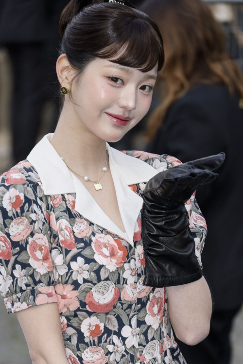 Wonyoung at Miu Miu SS25 Paris Fashion Week, October 2024 1