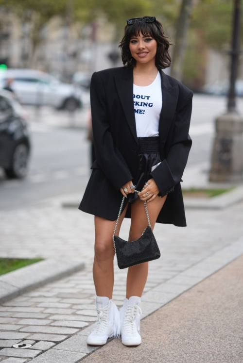 Xochtil Gomez at Stella McCartney Show at Paris Fashion Week, September 2024