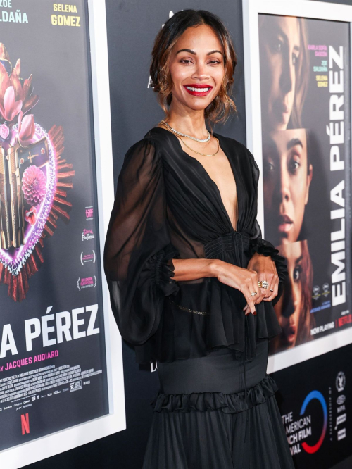 Zoe Saldana at French American Film Festival in Los Angeles, October 2024 2