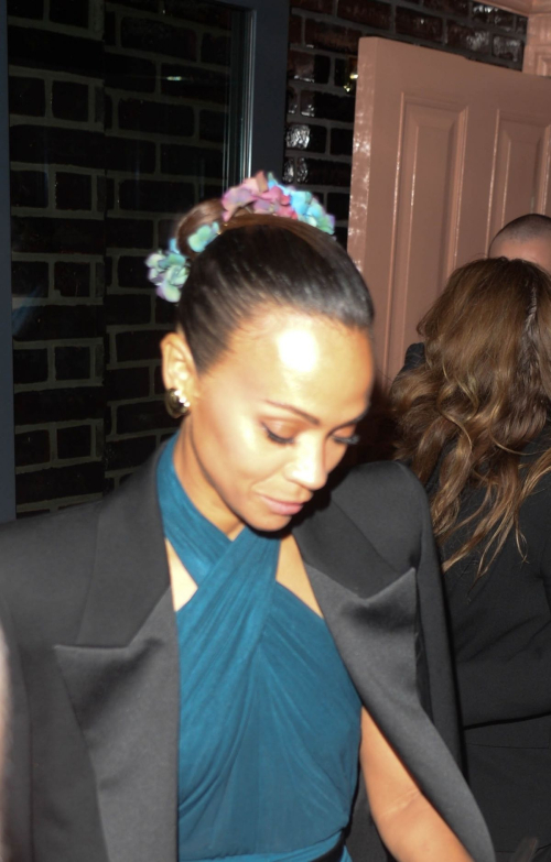 Zoe Saldana Leaves Emilia Perez After-Party, October 2024 2