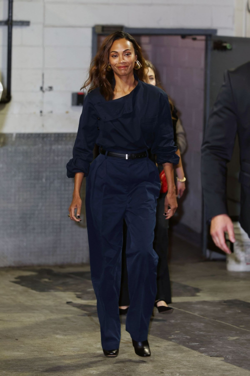 Zoe Saldana Leaves Emilia Perez Screening at Dolby Theater in New York, October 2024 3