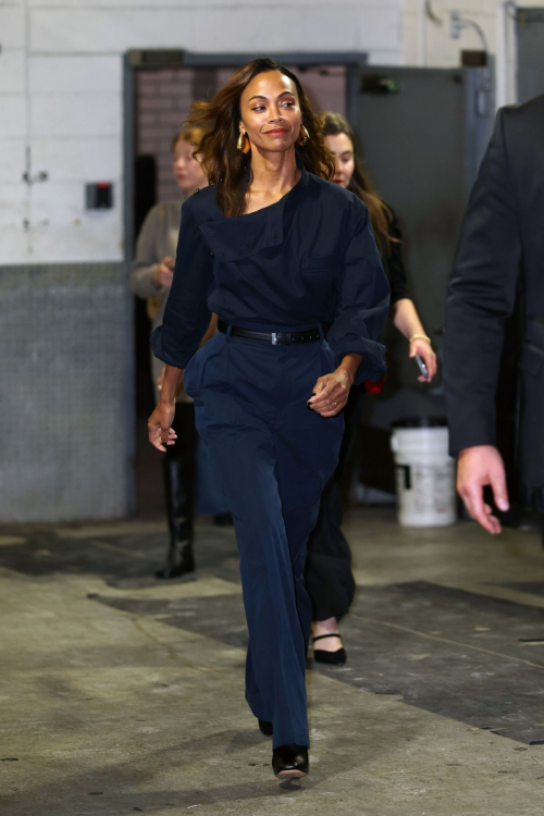 Zoe Saldana Leaves Emilia Perez Screening at Dolby Theater in New York, October 2024 4