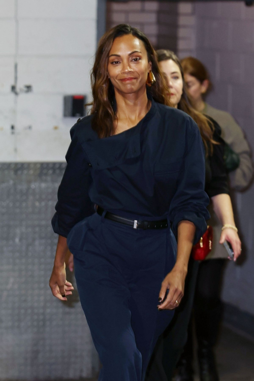 Zoe Saldana Leaves Emilia Perez Screening at Dolby Theater in New York, October 2024 5