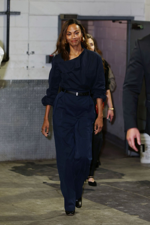 Zoe Saldana Leaves Emilia Perez Screening at Dolby Theater in New York, October 2024 6