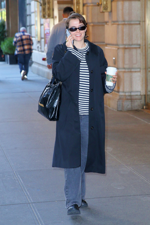 Zoey Deutch Arrives at Our Town Broadway Play NY, October 2024