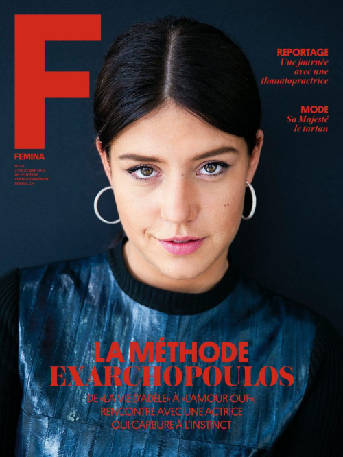 Adele Exarchopoulos in Femina France, October 2024