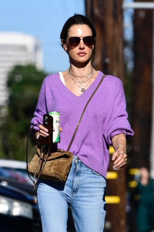 Alessandra Ambrosio Arrives at a School Event in Los Angeles, November 2024 3