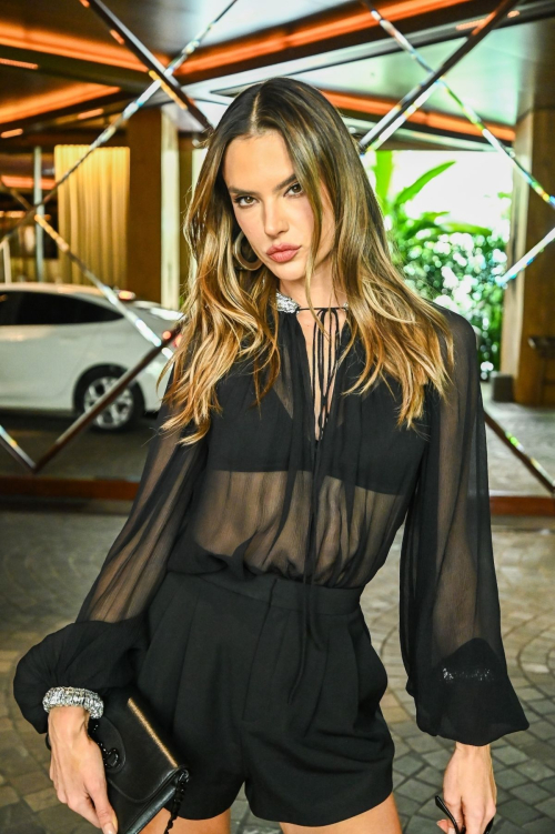 Alessandra Ambrosio at Sao Paulo Hotel for Fashion Event, November 2024 6