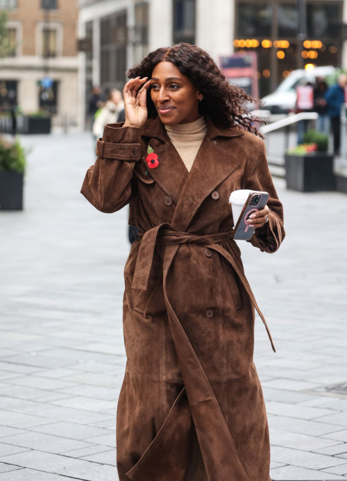 Alexandra Burke Arrives at Global Radio Studios London, Nov 2024 4