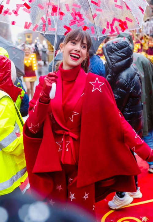 Alison Brie at Macy's Thanksgiving Day Parade, NYC, November 2024