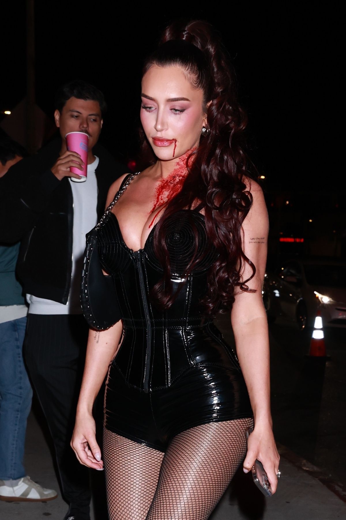 Anastasia Karanikolaou at Kendall Jenner’s Halloween Bash, Oct 2024