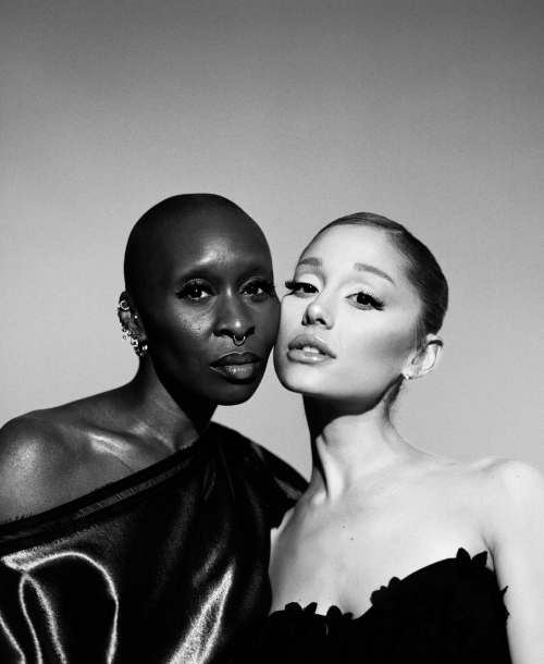 Ariana Grande and Cynthia Erivo in The New York Times, November 2024