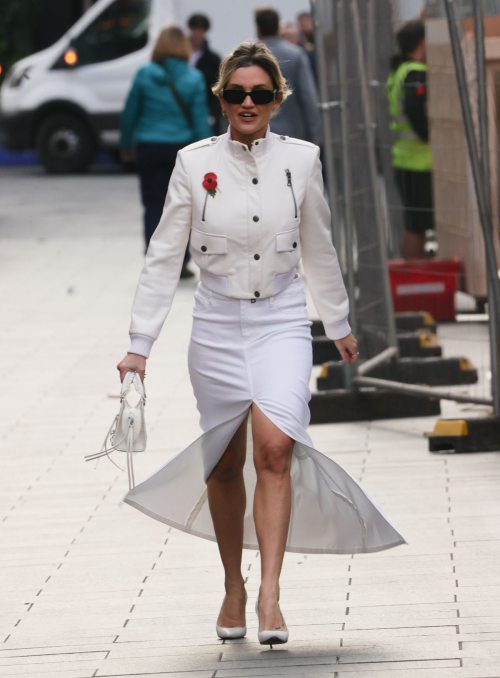 Ashley Roberts Arrives at Heart Radio London, November 2024 1