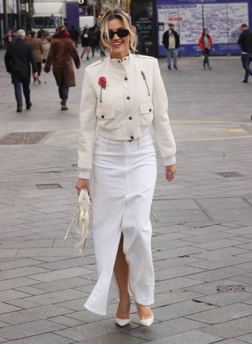 Ashley Roberts Arrives at Heart Radio London, November 2024 4