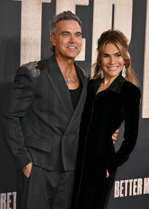 Ayda Field and Robbie Williams at Better Man Premiere, London, November 2024 5