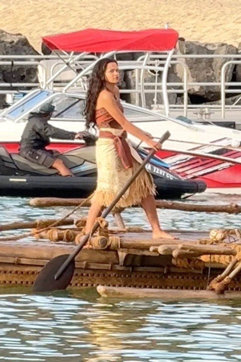 Catherine Lagaaia Films Iconic Scene for Disney Live-Action Moana, November 2024