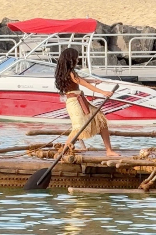 Catherine Lagaaia Films Iconic Scene for Disney Live-Action Moana, November 2024 2