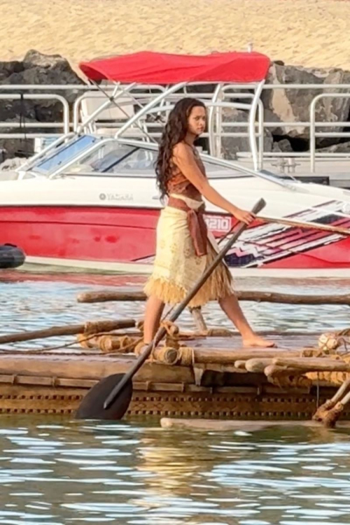 Catherine Lagaaia Films Iconic Scene for Disney Live-Action Moana, November 2024 4