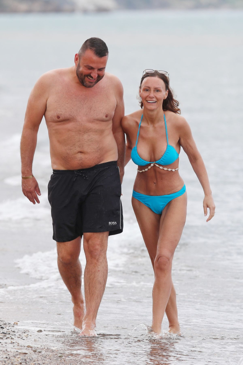 Chanelle Hayes in Blue Bikini on Greek Beach, November 2024 4