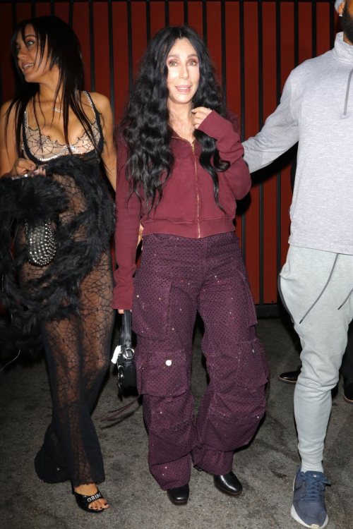 Cher and Jesse Jo Stark Leave Kendall Jenner’s Halloween Party, Oct 2024 1