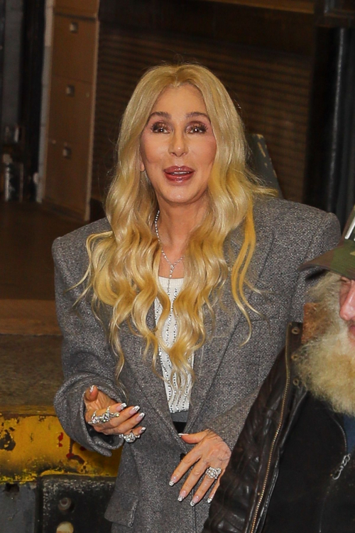 Cher Arrives Back at Her Hotel in New York, November 2024