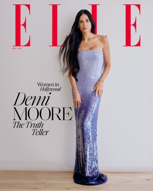 Demi Moore for Elle, Dec 2024/Jan 2025