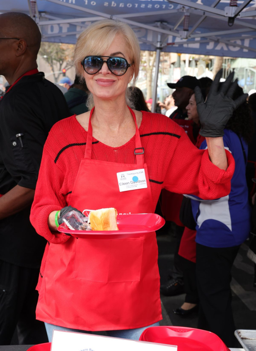 Eileen Davidson Serving Food at LA Mission, November 2024 5